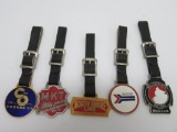 Five Railroad watch fobs, Classic Issue