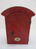 Excelsior Style Gamewell Box, cast iron, c 1910/20's