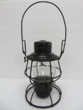 Chicago Milwaukee St Paul Railroad lantern with marked frame and globe, Adlake Reliable, 10