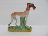 English Staffordshire Saluki Hound figurine, 6