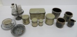 Miniature stoneware and canister set