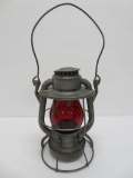 Dietz Vesta Railroad Lantern with ruby globe, Wabash Railway