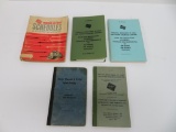 Five Railroad books, schedule and rule books