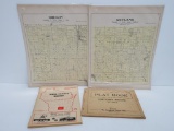 Assorted township and plat maps Dane county and surrounding area