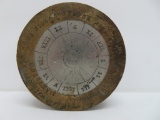 1767 tempus fugit clock weight, sun face, 3 1/2