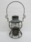 Omaha Railway Lantern with etched globe, Dressel Arlington, 9 1/2