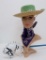 Childrens Cowboy outfit, stick pony, hat and Roy Rogers hanky