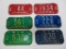 Six vintage Oconomowoc bicycle license plates, 60/70's