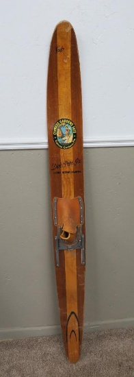 Dick Pope Jr Cypress Gardens vintage wooden water ski