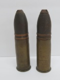 Two large military shells, 37-65 and 37-85