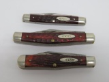 Three Case pocket knives