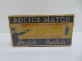 Peters Police Match ammunition, 50 center fire cartridges