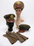 Three Military Caps, Officer hats