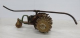 Vintage Walking cast iron tractor sprinkler, 29