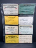 1904-1915 Railroad Passes, 8 passes