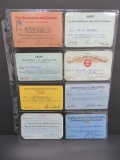 eight Railroad passes, early 1900's, 4