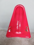 Vintage red Snow Wing sled by Blazon, 37