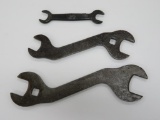 Three vintage wrenches, Ford and John Deere