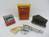 Vintage Banks and cap gun