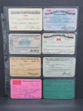 eight Railroad passes, early 1900's, 4