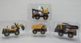 Four Hasbro Industrial Construction vehicle toys, Tonka