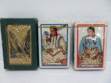 Great Northern Blackfoot Indian series playing cards and Royal Gorge