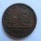 1863 Civil War Token, Sign of the Lion, Mons. Anderson Dry Goods Clothing, LaCrosse Wis