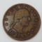 1863 Civil War token, No Compromise with Traitors