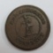 Civil War Token, Knickerbocker currency, IOU one cent