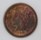1846 Large Cent, braided hair