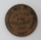Civil War Token, Chapmans, Janesville Wis, Clothing and Grocer, one price store
