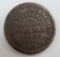 1863 Eagle Civil War Token, Franckenberg & Keller, Newburg Wis, grocery and hardware