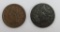 Two Liberty Head, braided hair, Large Cents, 1856 and 1834