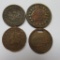 Four Civil War Tokens, Soldiers Home, No Cash Value, Aarmy Navy and United we Stand