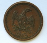 1863 MC Meyer, Milwaukee, Civil War Token, eagle front