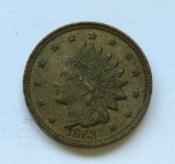 1863 Indian Head Cent, not one cent