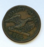 1864 Liberty for All, America, Civil War Token