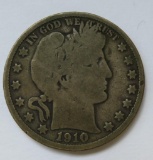 1910 Barber Liberty Half Dollar