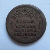 Civil War Token, Dry Goods and Yankee Notions, Goll & Frank, Milwaukee Wis