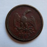 1863 Eagle Civil War Token, F. Krueger Dry Goods Boots and Shoes, Beaver Dam Wis