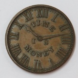 1837 Large Hard Times Token, Smiths Clock Establishment, New York, 1