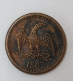 1863 Civil War Token, D Stoffel grocer and provisions Milwaukee Wis