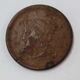 1856 Liberty Head, braided hair Large Cent