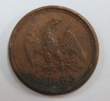 1863 Eagle Civil War Token, Planer & Kayser Sewing Machines, Milwaukee Wis