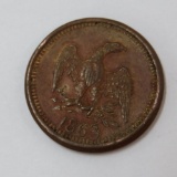 1863 Eagle Civil War Token, CW Smith East Troy Wis, crockery hardware and groceries