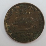 1834 Civil War Token, Perish Credit Perish Commerce, Jackson, My Substitute for US Bank