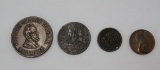 Four Patriotic and Fraternal tokens