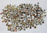 About 245 foreign coins from 1880-1990