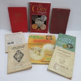 Coin reference books, 6 books and two magazines