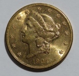 1904 S 20 Dollar Gold Piece